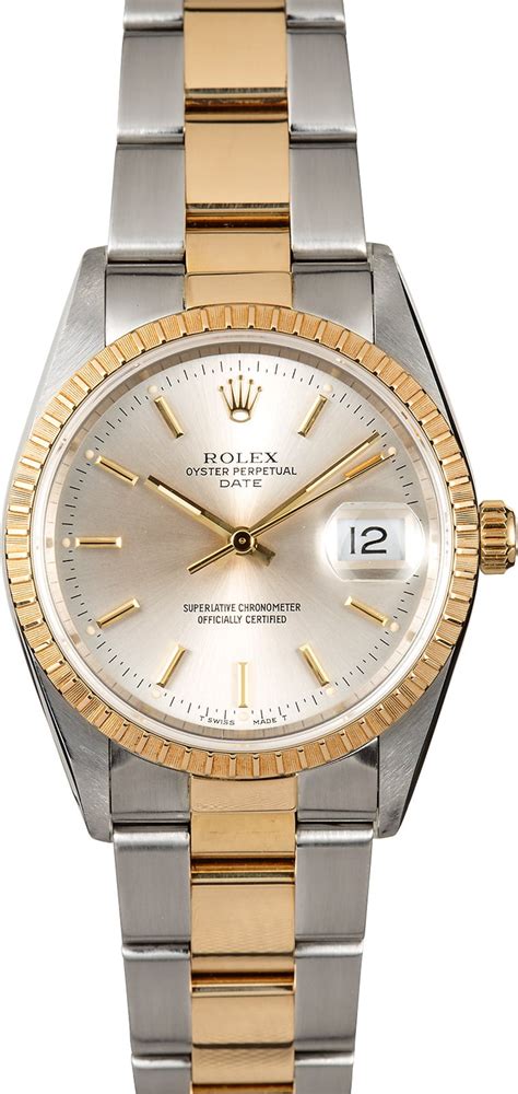 rolex oyster perpetual date vintage two tone|rolex oyster perpetual 2 tone.